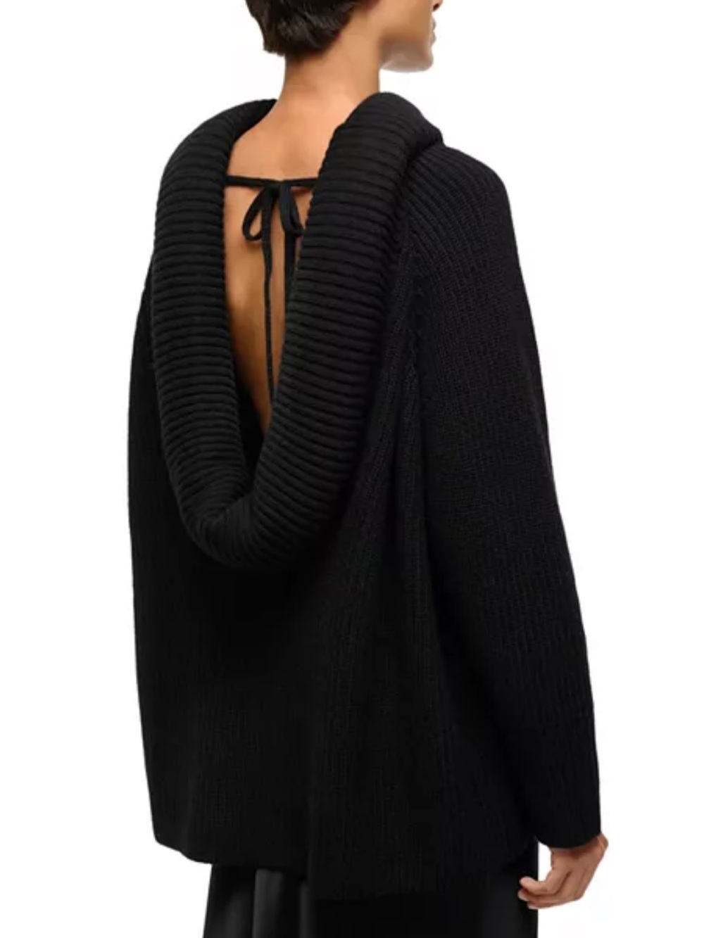 Staud Waverly Wool Sweater in Black NWT